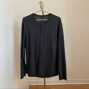 Lululemon 5 Year Basic LS Henley Grey - Medium